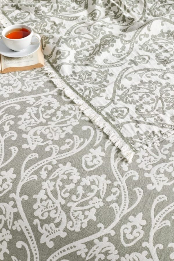 Damask Desenli Jakarlı Pike - Görsel 2