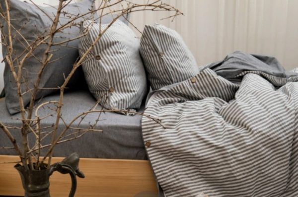 GKC Home Exclusive İpliği Boyalı Nevresim Takımı - Duman - Görsel 3